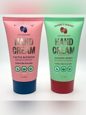 NEW Hand in Hand Sustainable Suds Hand Cream Duo Cactus Blossom & Juniper Berry